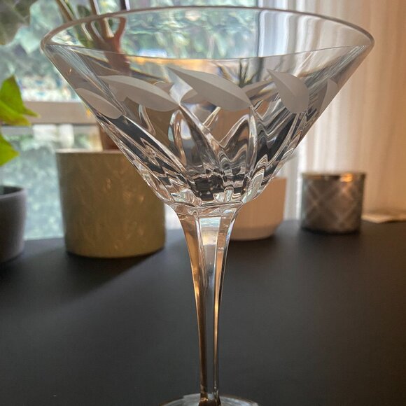 Vintage Mikasa Summer Breeze Crystal Martini Glass - Set of 6 - Picture 1 of 4